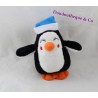Plush Penguin PRIMARK EARLY DAYS black and white bonnet blue 15 cm