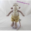 Plush monkey ORCHESTRA yellow shorts Prémaman 25 cm