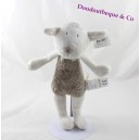 Plush sheep Don Brown and white 27cm OBAÏBI