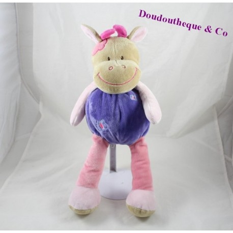 Kuh Plüsch lila rosa DOUKIDOU Schmetterling 40 cm Kuh Plüsch lila rosa DOUKIDOU Schmetterling 40 cm