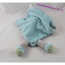 Sheep flat Doudou blue-grey NICOTOY scarf green 32 cm