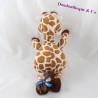 Quadratische weiße Plüsch Giraffe braun Beige Aufgaben 32 cm