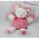 Doudou puppet mouse candy CANE spiral rose 26 cm