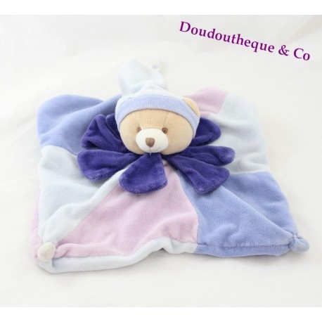 Doudou dish bears DOUDOU and company purple blue flower - SOS doudou