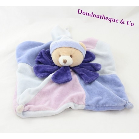 Doudou Gericht Bären DOUDOU und Unternehmen Blume blau lila