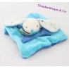 DOUDOU ET COMPAGNIE blue mini rabbit flat cuddly toy