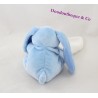 DouDou coniglio DOUDOU e azienda blu fazzoletto "mio blankie" seduta di 14 cm fiore bianco
