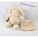 Teddybären DOUDOU und Firma weiche Makronen Beige Taschentuch 