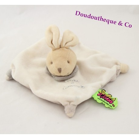 Doudou rabbit tattoo BLANKIE and company white beige 15 cm dish