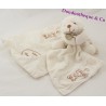 Blankie bear bio DOUDOU and company white handkerchief 17 cm + bag