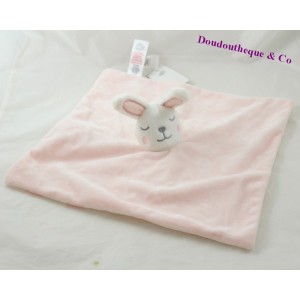 Doudou conejo plana PRIMARK rosa blanco nube 31 cm