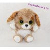 BAZOOKA Brown dog stuffed big green eyes 24 cm