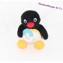 Peluche pingouin THE PYGOS GROUP Pingu bouée noir blanc 16 cm