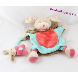 Hundepuppe Tröster DOUDOU ET COMPAGNIE Erdbeerblau pink 