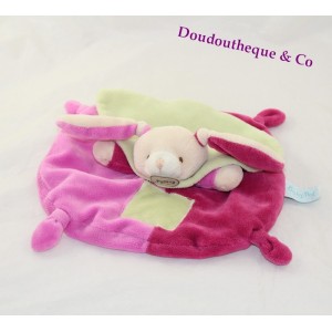 DouDou coniglio piatto BABY NAT' rosa verde pacap BN731 mem