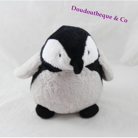 Peluche pingouin MARINELAND noir blanc gris souvenirs parc 18 cm
