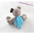Doudou musical dog DOUKIDOU 18 cm blue and gray