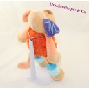 Doudou Hund DOUKIDOU cocard orange blau Dou Kidou 28 cm
