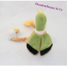 Doudou canard LES PETITES MARIE orange, vert 30cm