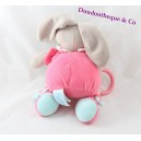 Blanket plush rabbit BABY NAT business ' pink stars Stella 25 cm
