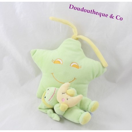 Doudou musical grenouille GIPSY 25cm vert