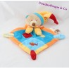 Piatto di DouDou orso bambino NAT' diamante arancione e blu 20 cm