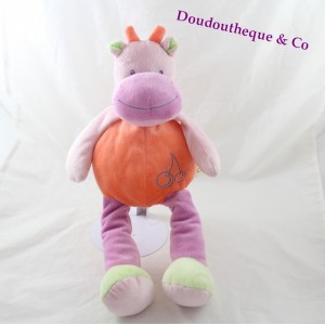 Doudou DOUKIDOU Kuh / DOU KIDOU 36cm Orange / violett