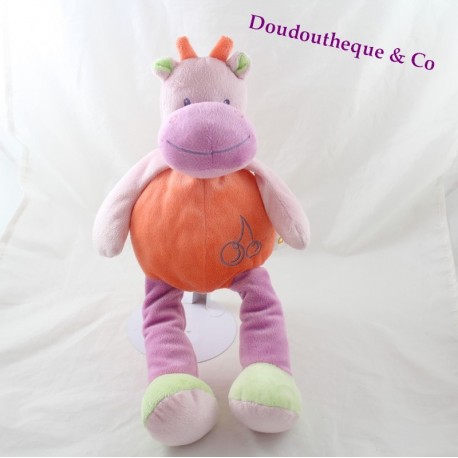 La vaca de Doudou DOUKIDOU / naranja de 36cm de DOU KIDOU / púrpura
