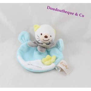 Doudou Chat BABY NAT' Mme Miaou marionnette beige et rose