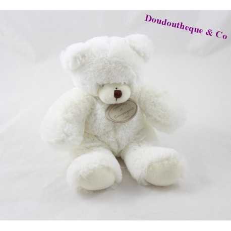 Dell'orsacchiotto di peluche musica BLANKIE e bianco azienda DC2233 20 cm