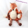 Peluche renard IKEA Klappar Rav roux et noir tout mou 48 cm