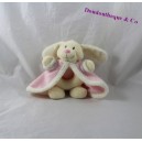Sonajero casas de conejo de blanco mundo campana rosa flores 15 cm
