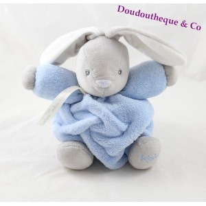 Doudou Patapouf Kaninchen KALOO Feder ptit Kaninchen blau und grau 20 cm