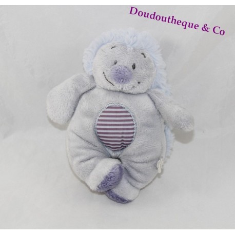Doudou Merlin Igel NOUKIE 'S Arthur und Merlin blau grau 14 cm Doudou Merlin Igel NOUKIE 'S Arthur und Merlin blau grau 14 cm