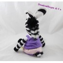 Plush Zebra Famosa Zou animated series Elzee dress purple 32 cm
