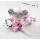 Empresa y actividades Perly ratón peluche Don rosa púrpura gris 30 cm