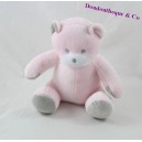 Bären Doudou MUSTI Mustela pink grau 18 cm