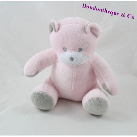 Bären Doudou MUSTI Mustela pink grau 18 cm Bären Doudou MUSTI Mustela pink grau 18 cm
