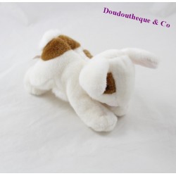 Doudou rabbit story bear lying on the white spots stomach chestnuts 16 cm