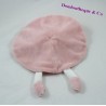 Doudou flat round KIMBALOO rabbit pink heart pea 26 cm