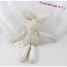 Doudou conejo beige KIMBALOO blanco 27 cm