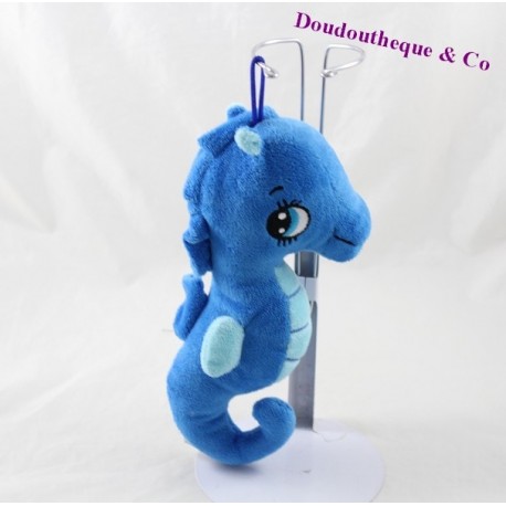 Peluche hippocampe SANDY bleu 22 cm