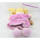 Muñeca muñeco rosa frazada y compañía de las doncellas de doudou 25 cm