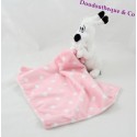 Doudou Taschentuch Hund Idefix ASTERIX Park weiß rosa Erbse 40 cm