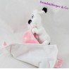 Doudou handkerchief dog Dogmatix ASTERIX Park White Pink pea 40 cm