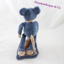 Storia di orso peluche del mouse il mouse blu con fazzoletto Tilalous