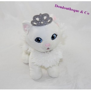 Peluche gato BARBIE Princess Crown gris 21 cm