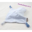 Doudou flachen Bär baby blaue Sterne Maske 9 bestickt 22 cm