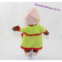 Plush little Mole AUZOU gown green and Red 23 cm