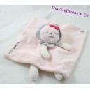 Blanket flat lion OBAIBI Tender dreams pink gray polka dots 24 cm